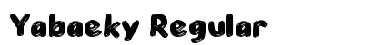 Yabaeky Regular Font Preview