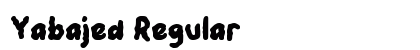 Yabajed Regular Font Preview