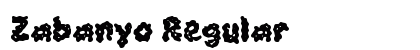 Zabanyo Regular Font Preview