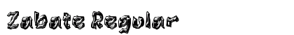 Zabate Regular Font Preview
