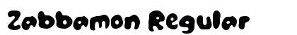Zabbamon Regular Font Preview