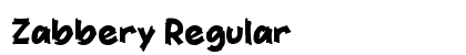 Zabbery Regular Font Preview