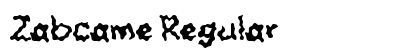Zabcame Regular Font Preview