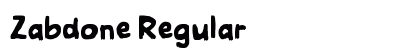 Zabdone Regular Font Preview