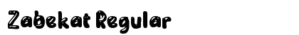 Zabekat Regular Font Preview