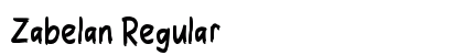 Zabelan Regular Font Preview