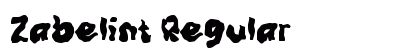 Zabelint Regular Font Preview