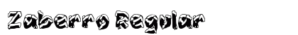 Zaberro Regular Font Preview