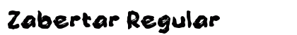 Zabertar Regular Font Preview