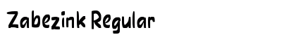 Zabezink Regular Font Preview