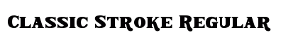 Classic Stroke Regular preview Classic Stroke Regular preview