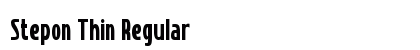 Stepon Thin Regular preview Stepon Thin Regular preview