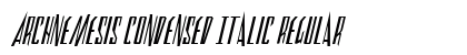 Archnemesis Condensed Italic Regular