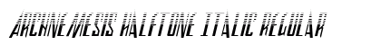 Archnemesis Halftone Italic Regular