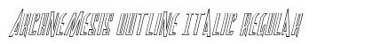 Archnemesis Outline Italic Regular