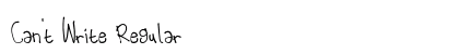 Can't Write Regular preview