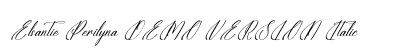 Elsantie Perilyna DEMO VERSION Italic preview Elsantie Perilyna DEMO VERSION Italic preview