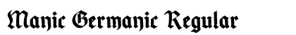 Manic Germanic Regular preview Manic Germanic Regular preview
