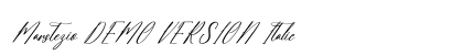 Marstezio DEMO VERSION Italic preview Marstezio DEMO VERSION Italic preview