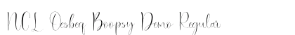 NCL Oesbeq Boopsy Demo Regular preview NCL Oesbeq Boopsy Demo Regular preview