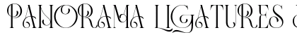 Panorama Ligatures Demo Regular (OpenType) Font Preview Panorama Ligatures Demo Regular (OpenType) Font Preview