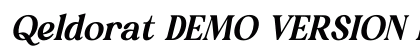 Qeldorat DEMO VERSION Italic preview Qeldorat DEMO VERSION Italic preview