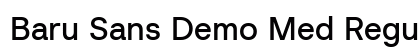 Baru Sans Demo Med Regular