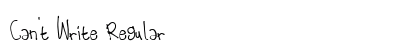 Can't Write Regular preview