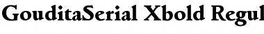 GouditaSerial-Xbold Regular Font