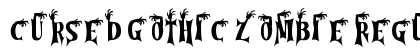 Cursed Gothic Zombie Regular preview Cursed Gothic Zombie Regular preview