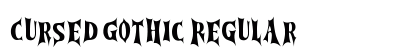 Cursed Gothic Regular preview Cursed Gothic Regular preview