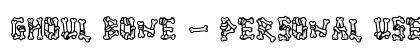 Ghoul Bone - Personal Use Outline Regular preview Ghoul Bone - Personal Use Outline Regular preview