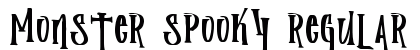 Monster Spooky Regular preview Monster Spooky Regular preview