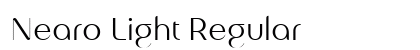 Nearo Light Regular preview Nearo Light Regular preview