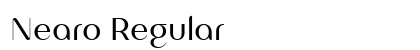 Nearo Regular preview Nearo Regular preview