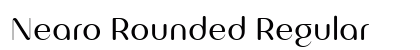 Nearo Rounded Regular preview Nearo Rounded Regular preview