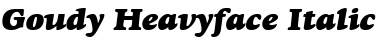 Goudy Heavyface Italic Font