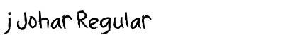 j Johar Regular Font Preview