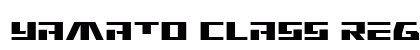Yamato Class Regular Font Preview