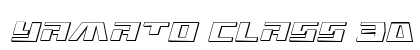 Yamato Class 3D Italic Regular Font Preview Yamato Class 3D Italic Regular Font Preview