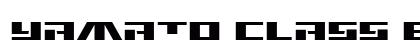Yamato Class Expanded Regular Font Preview