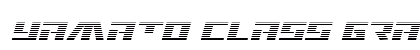 Yamato Class Gradient Italic Regular Font Preview Yamato Class Gradient Italic Regular Font Preview