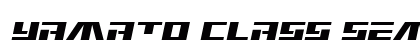 Yamato Class Semi-Italic Regular Font Preview Yamato Class Semi-Italic Regular Font Preview