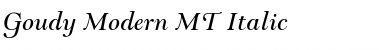 Goudy Modern MT Italic Font