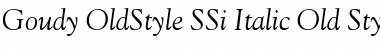 Goudy OldStyle SSi Italic Old Style Figures Font
