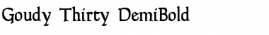 Goudy Thirty DemiBold Font