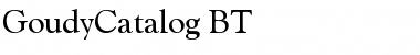 Download GoudyCatalog BT Font