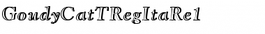 GoudyCatTRegItaRe1 Regular Font