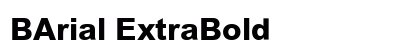 BArial ExtraBold preview BArial ExtraBold preview