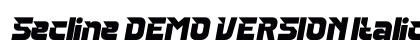 Secline DEMO VERSION Italic preview Secline DEMO VERSION Italic preview